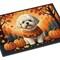 Edge Collections - 18" x 27" - Multicolor - Bichon Frise Fall Doormat Indoor Outdoor Rug - 1 Piece